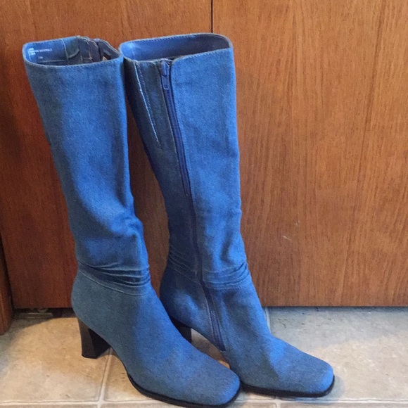womens denim boots
